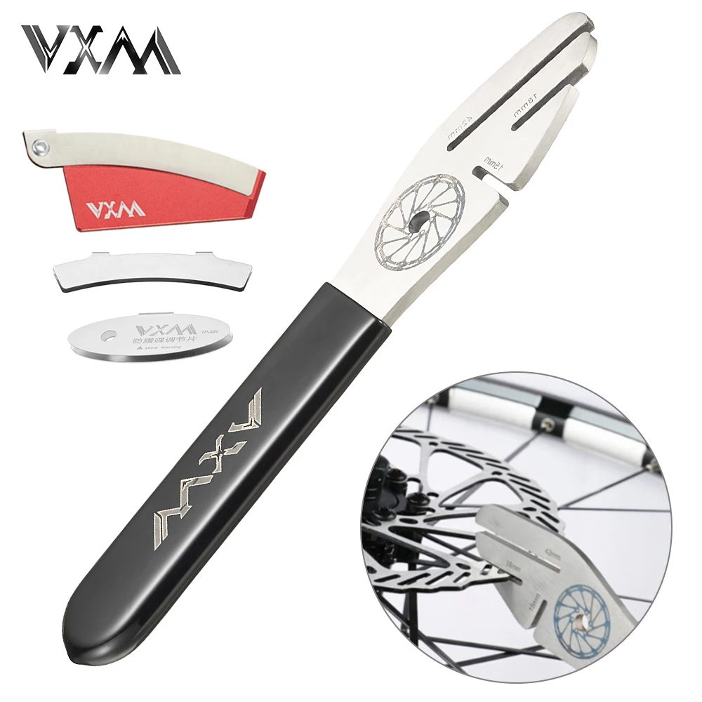 VXM Bicycle Disc Correction Wrench Stainless Steel Disc Brake Pad Repair Adjustment Tool Bike Plate