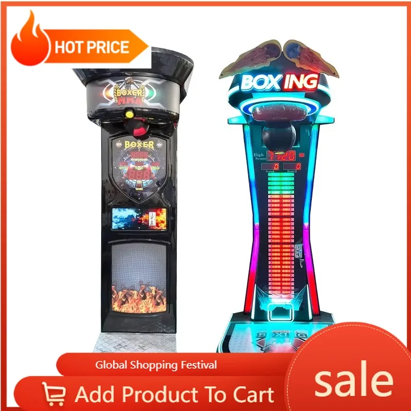 Indoor Entertainment Coin-operated Arcade Boxer Game Set Punch Ultimate Electronic Exchange Boxing Machine custom