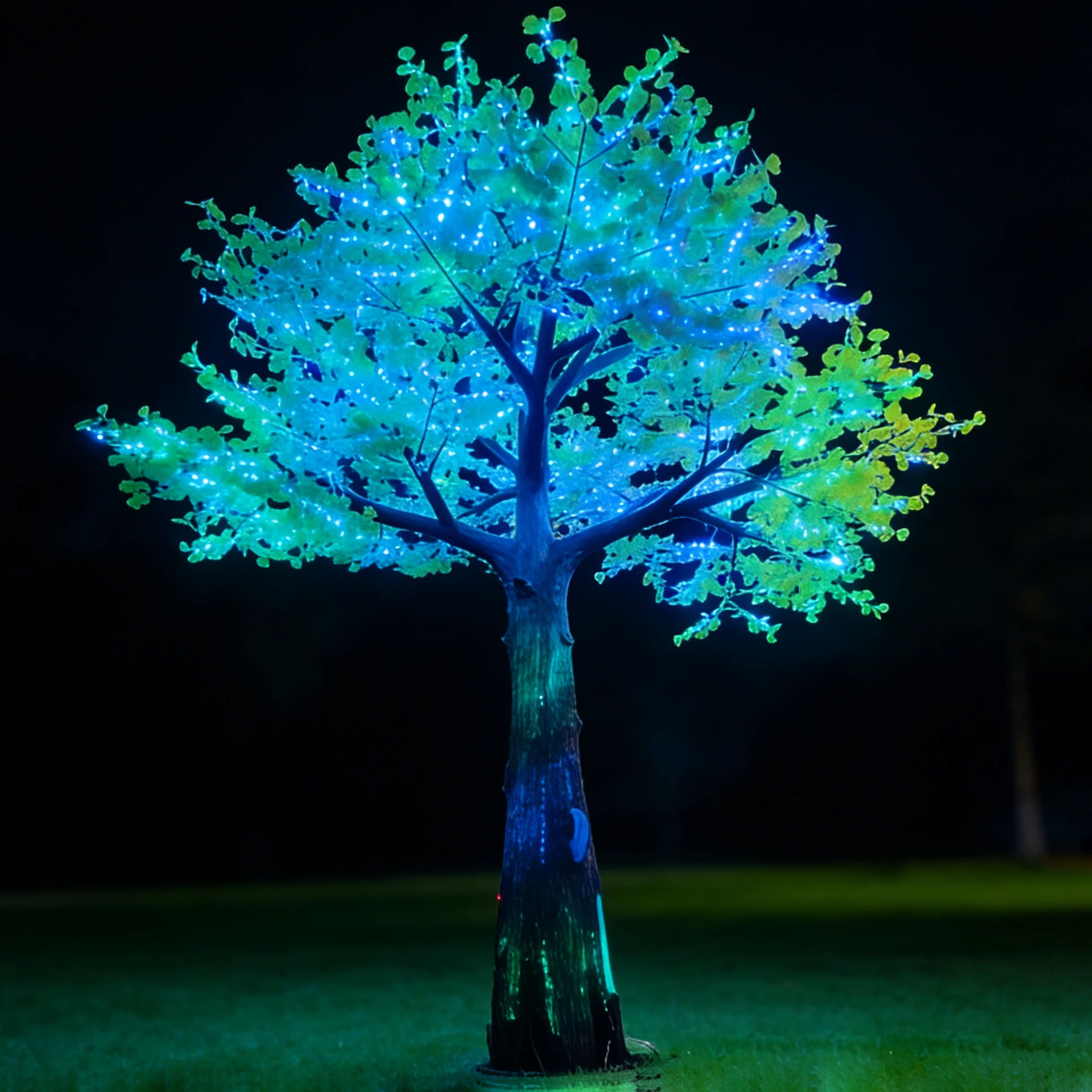 Christmas Halloween Thanksgiving Outdoor Weatherproof Garden Artificial LED Blossom Tree Lights with IP67 Rating