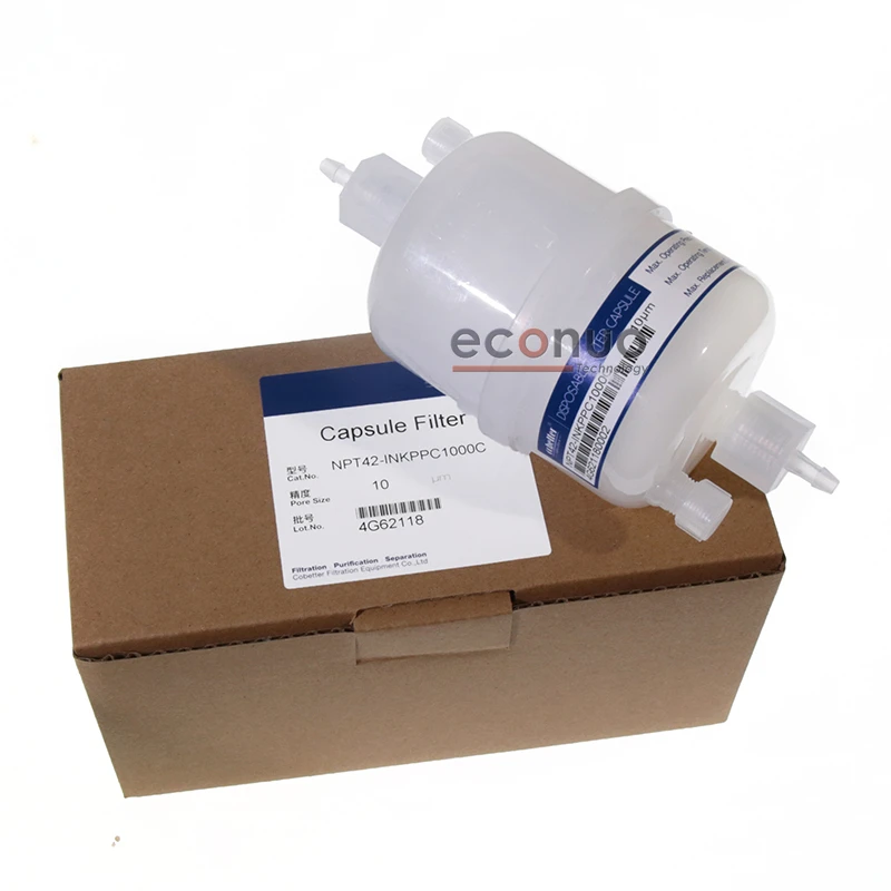 Cobetter NPT42-INKPPC1000C Capsule Filter 10μ for UV Inkjet Textile Flatbed Printing Machines - OEM Compatible