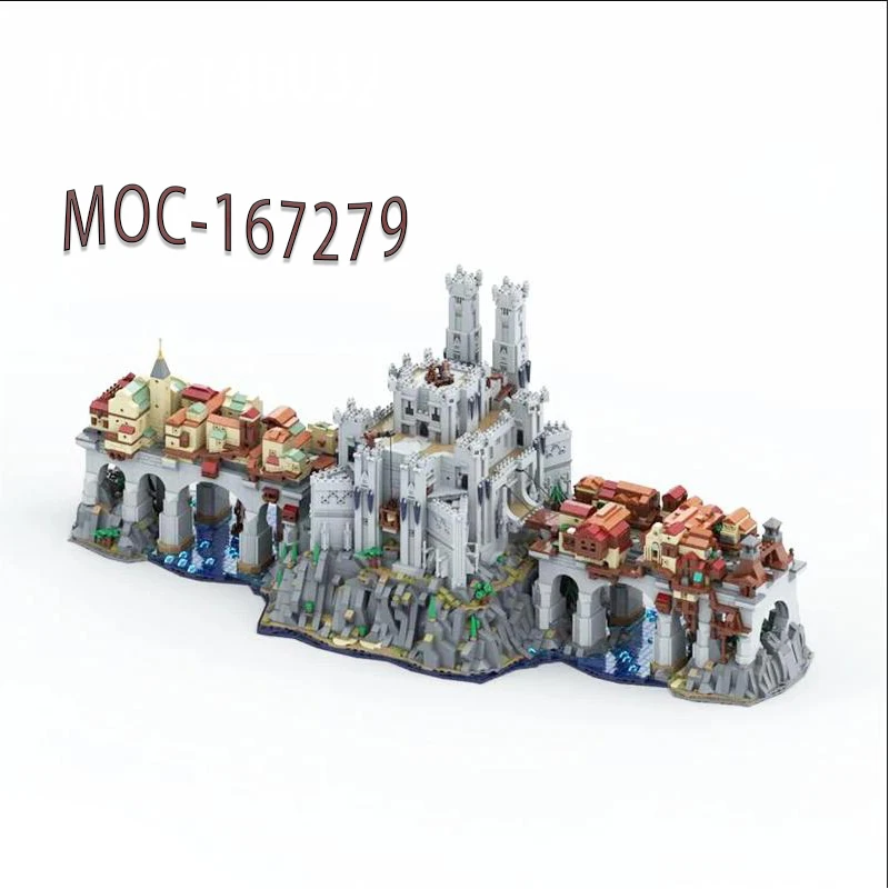 Nuovo MOC-167279 Castle Building autobloccante Building Block Model Building Puzzle compleanno natale Toy Gift Ornaments