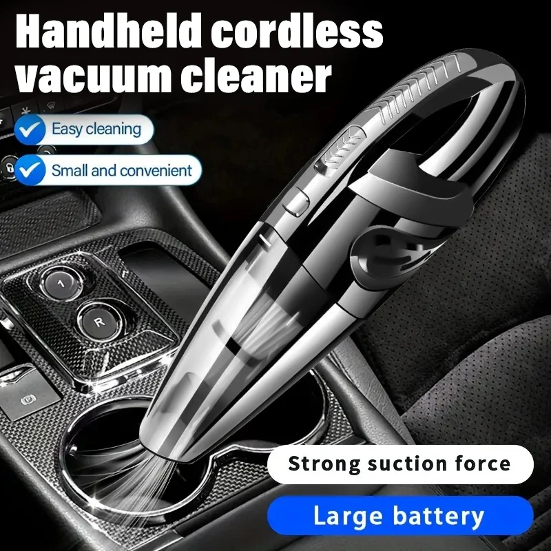 Portable wireless vacuum cleaner, multi-function car and home dual-use, USB charging, long battery life