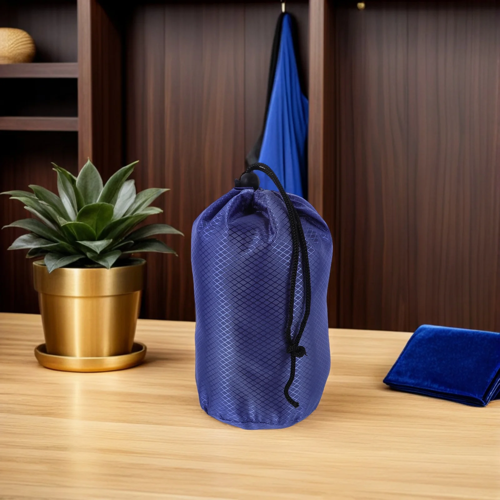 

2Pcs Garment Storage Bag Water Resistant Foldable Clothes Stuff Sack with Drawstring for Outdoor Adventure and Suit Protection