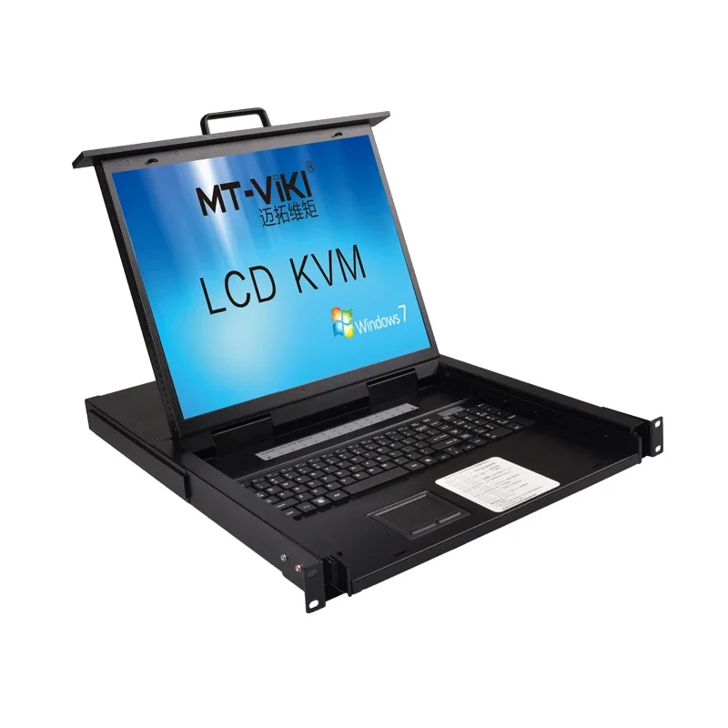 2025 MT-ViKI 19 Inch IP LCD KVM Console Drawer 16 Port VGA, 1U RACK KVM Switch 19'' LCD KVM Switch Over IP view 3