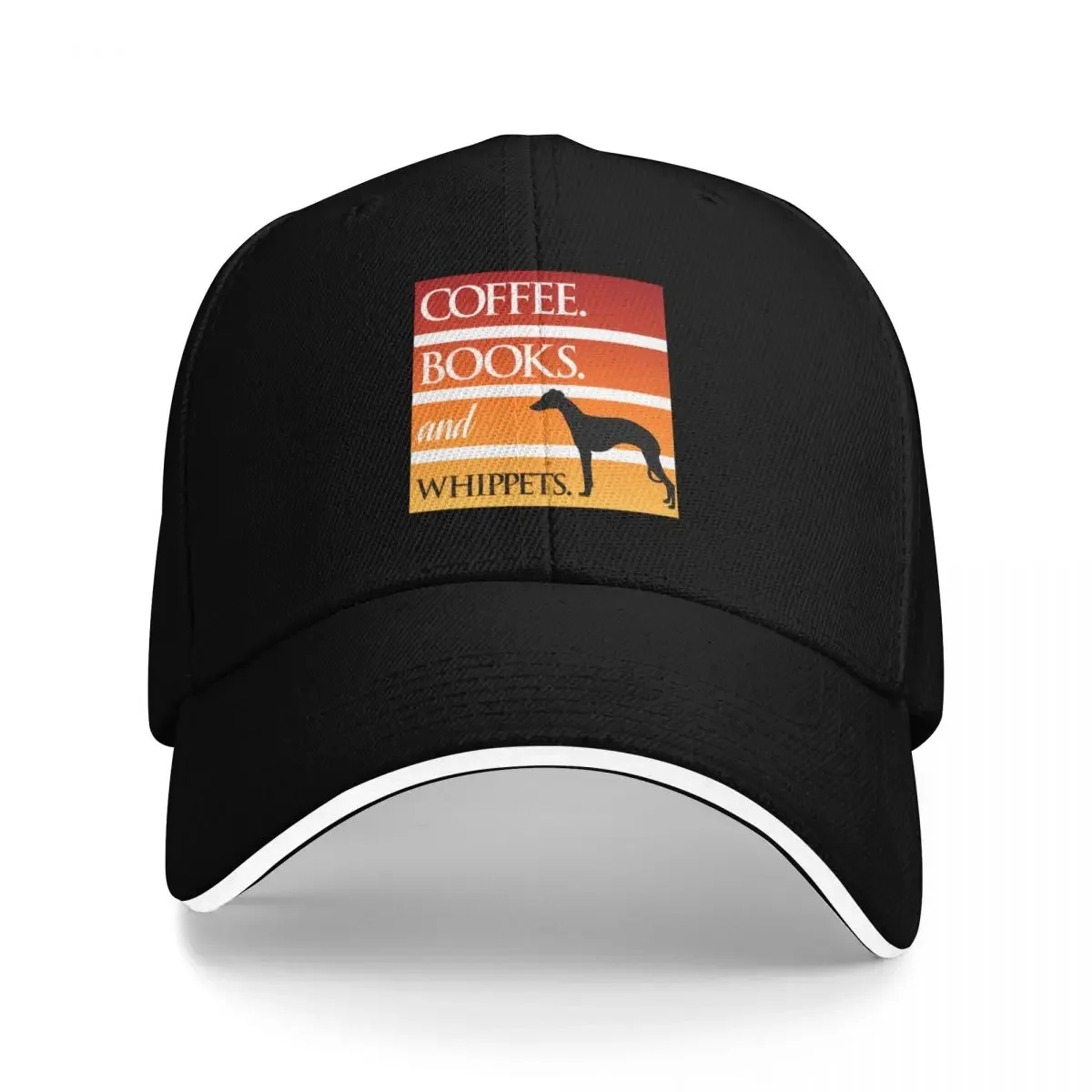 Coffee. Books. And Whippets. Baseball Cap Beach Hat Winter Hats For Men Snapback Trucker Hats For Men Women's