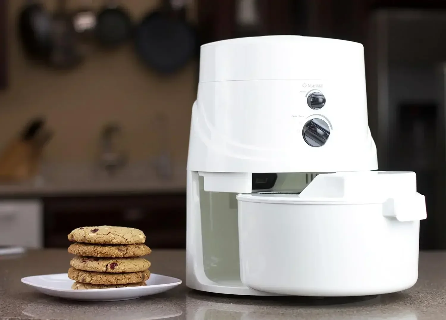 

[Top Quality, Free Shipping!]Classic High Speed Electric Grain Mill for Fresh Flour Wheat Grinder with Stainless Steel Milling H