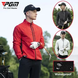 Pgm Ultrathin Waterproof Sunscreen Golf Jacket Summer Quick-Dry Bicycle Jacket Men Stand Collar Windbreaker Male Golf Thin Coat