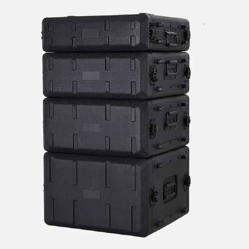 PE Plastic Professional Tool Box Organizer Gabinete de equipamentos de palco Amplificador de áudio Caixa de ferramentas portátil Embalagem de