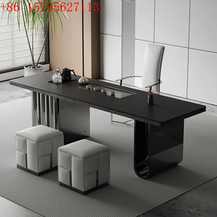 

Легкий роскошный чайный столик и стул, комбинация домашнего балкона, современный высококачественный чайный столик кунг-фу