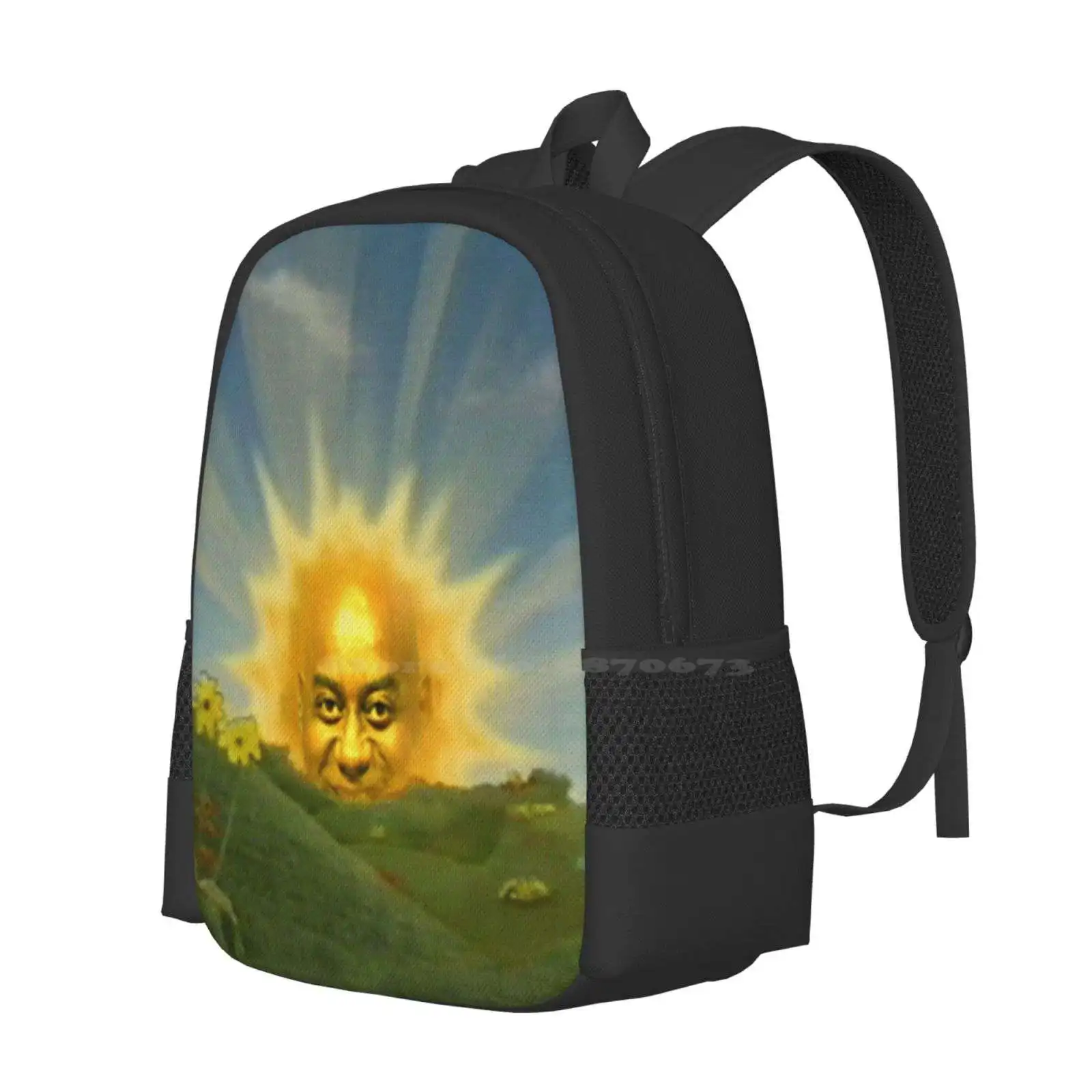 Ainsley Harriott In The Sun Hot Sale Backpack Fashion Bags Ainsley Harriott Face Photoshop Edit Funny Meme Spicy Meat Yeah