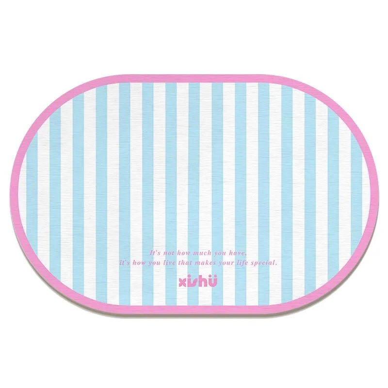 West tree, hard diatom mud absorbent mat, bathroom door floor mat, cream wind toilet floor mat, bathroom non-slip mat
