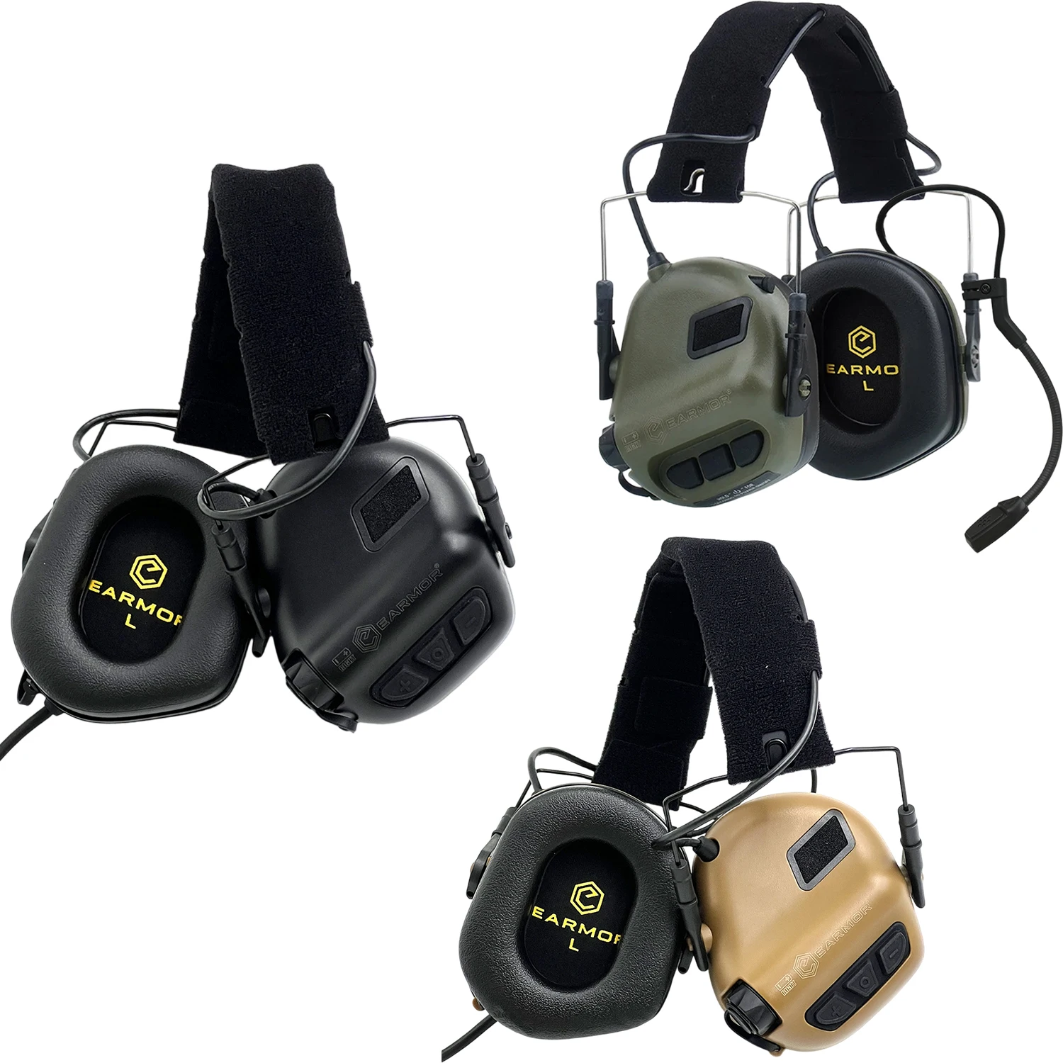EARMOR M32SE Tactical Shooting Headset , Active Noise Canceling Earmuffs Noise Reduction Headphones for Hunting