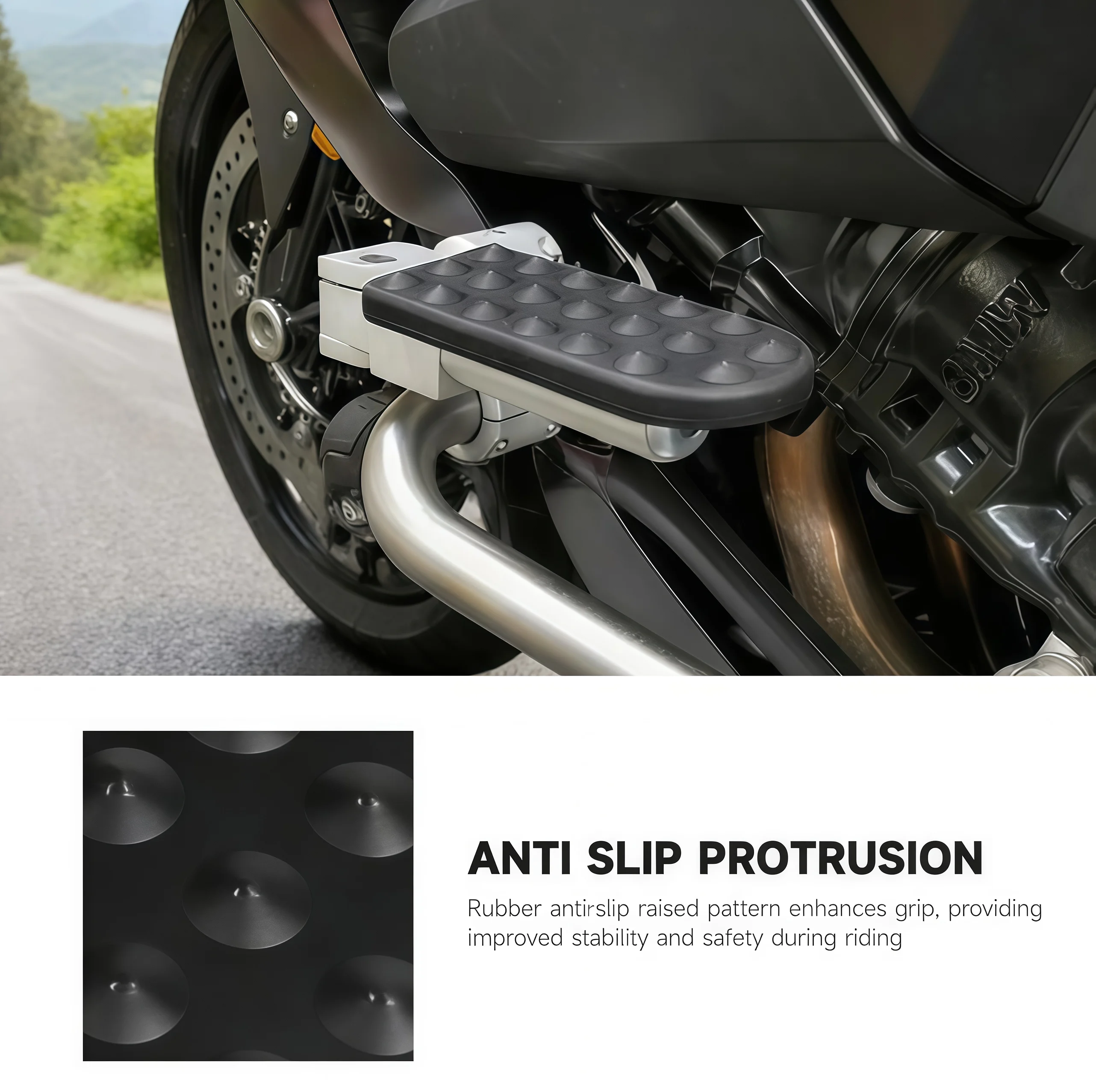 FOR BMW K1600GTL K1600gtl 2017-2025 Adjustable Folding Foot Pegs Rest Pedal Rearset Set Motorcycle Footpeg Footrest Kit