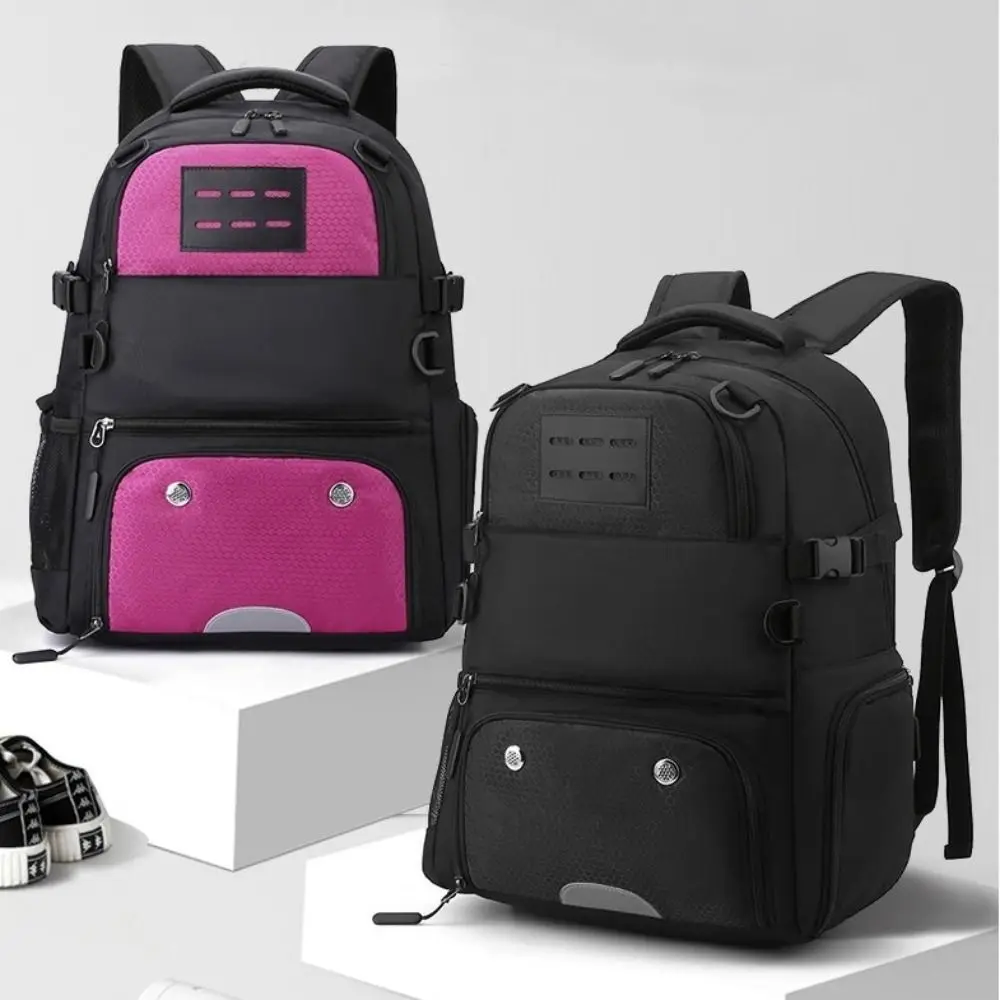 

Large Capacity Sports Basketball Backpack Multi Pockets with Shoes Bag Soccer Bag Detachable Net Waterproof
