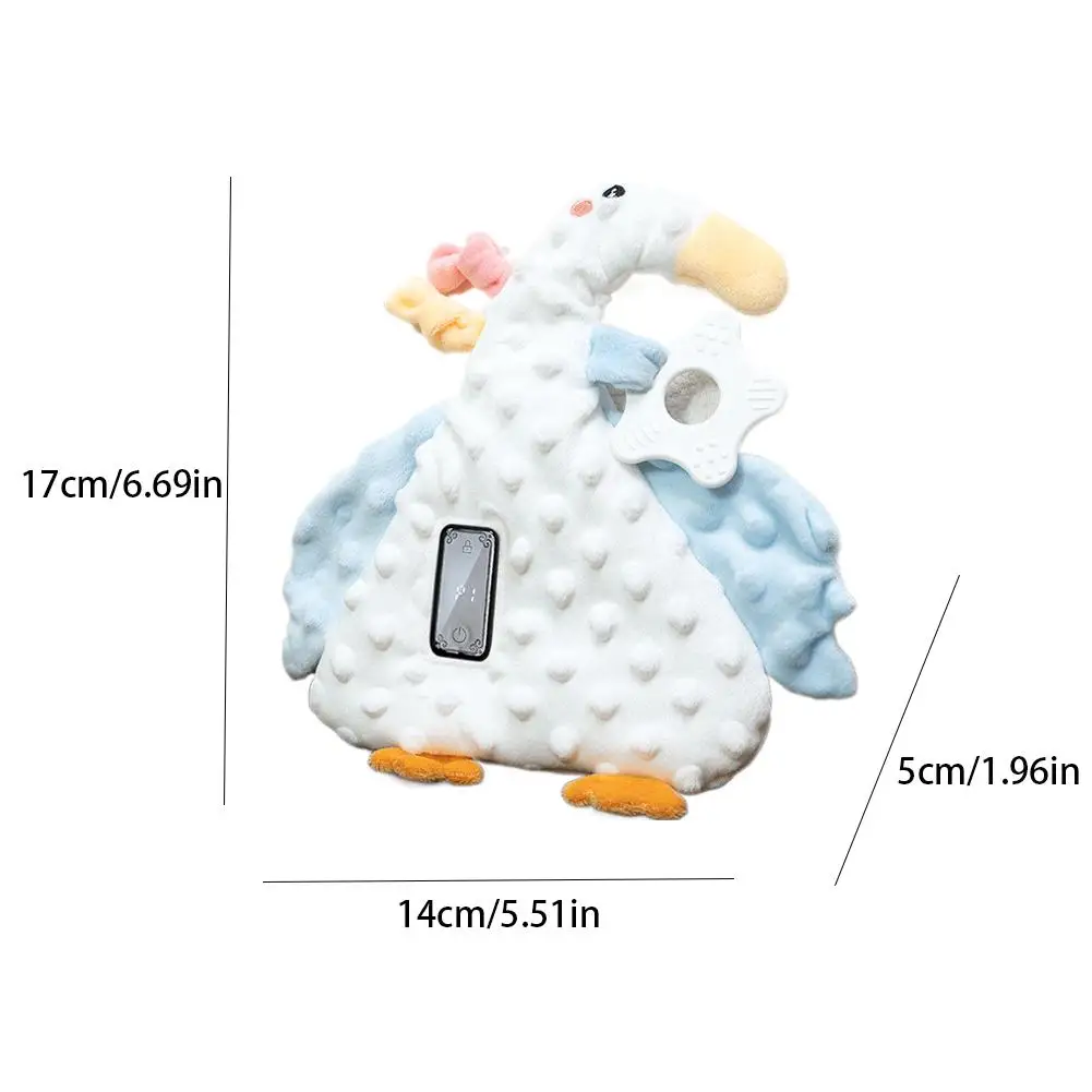 Elektrisch knuffel Ademend babyhoofdsteunkussen Anti-koliekontwerp Veilige stof Vibrerende stemmingsfopspeen voor babyslaapspeelgoed
