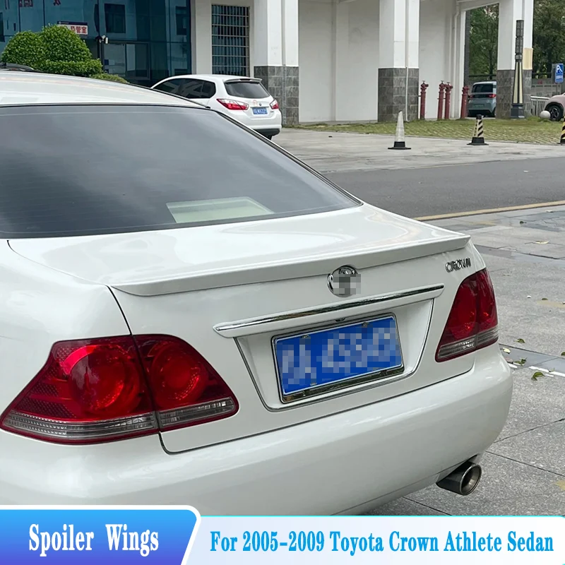 

For 2005-2009 Toyota Crown Athlete Rear Trunk Lid Spoiler Wings Rear Window Roof Spoiler ABS Material Tuning BodyKit Accessories