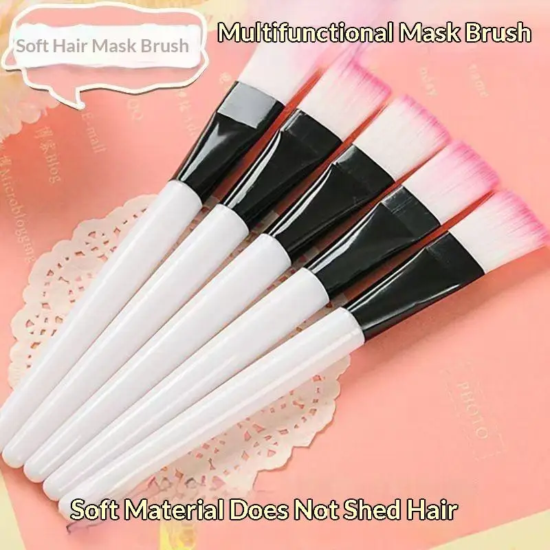 4Pcs Soft Facial Mask Applicator Brushes Professional Cosmetic Skincare Tools Multifunctional for Serum Clay Mask