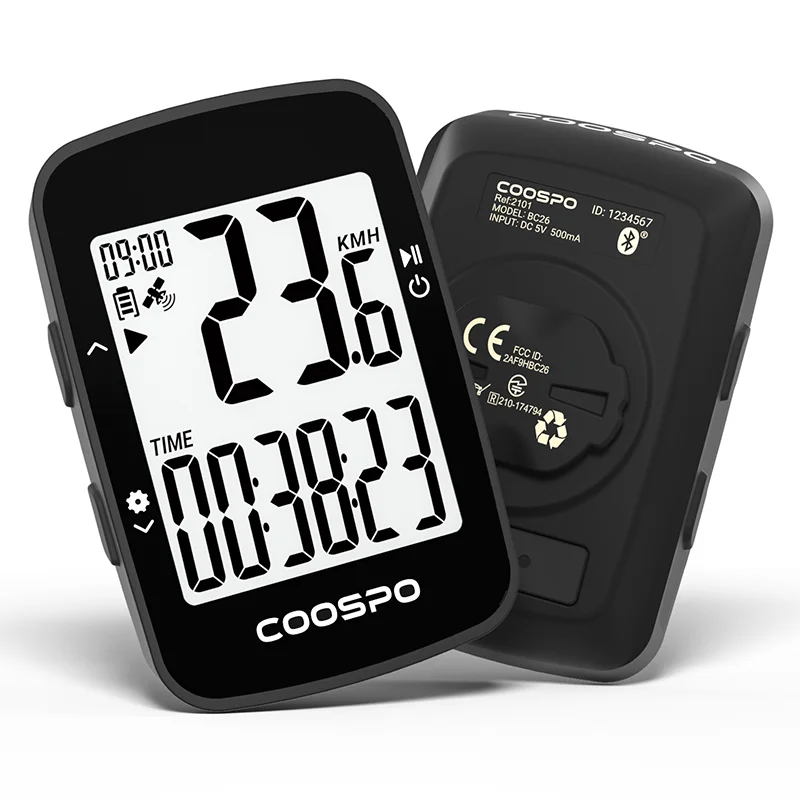 CooSpo BC26 Wireless Bike Computer GPS Speedometer Odometer Bluetooth5.0 APP Sync Waterproof Road Bike MTB Bicycle