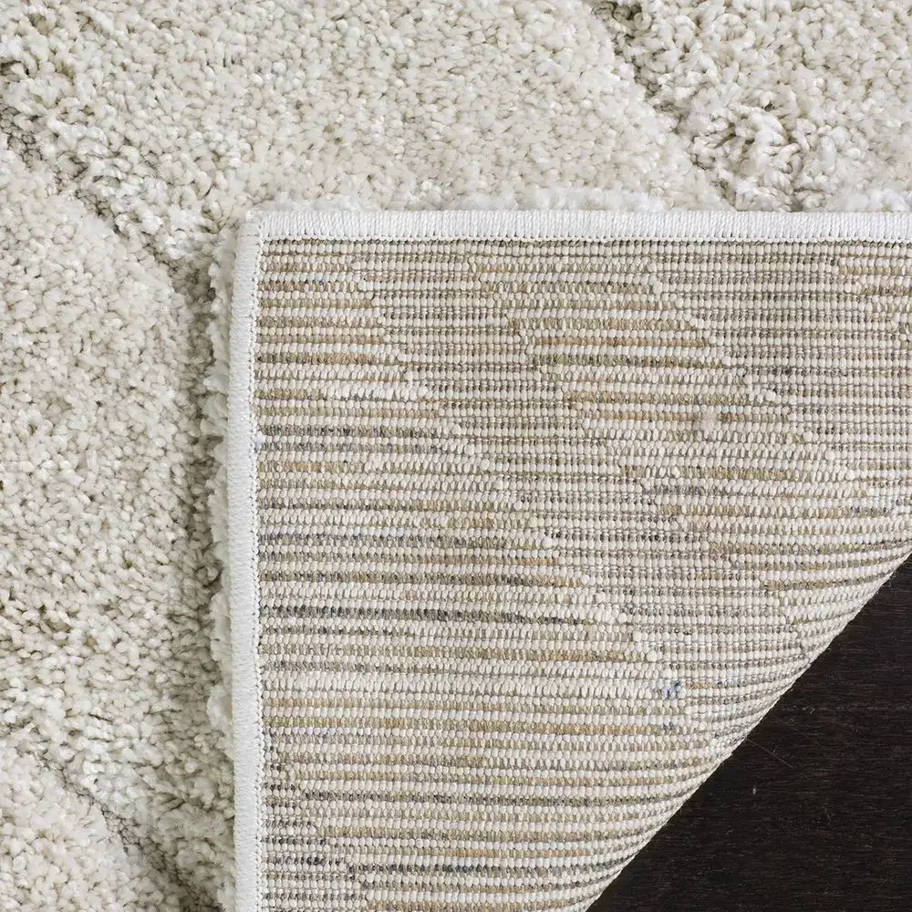 Shag Collection Area Rug - 8'6 x 12', Cream & Cream, Non-Shedding, Easy Care, 1.2 Thick for High Traffic Living Spaces view 4