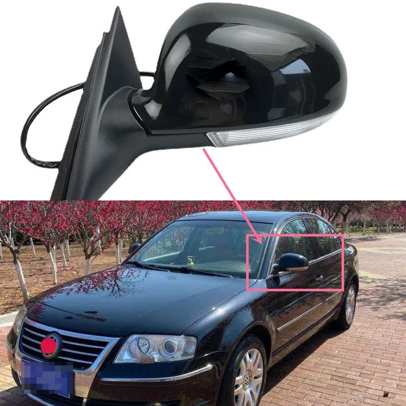 

Для Volkswagen Passat 2006-2008 автомобильные аксессуары зеркало заднего вида в сборе внешний зеркальный отражатель с поворотником 6 проводов