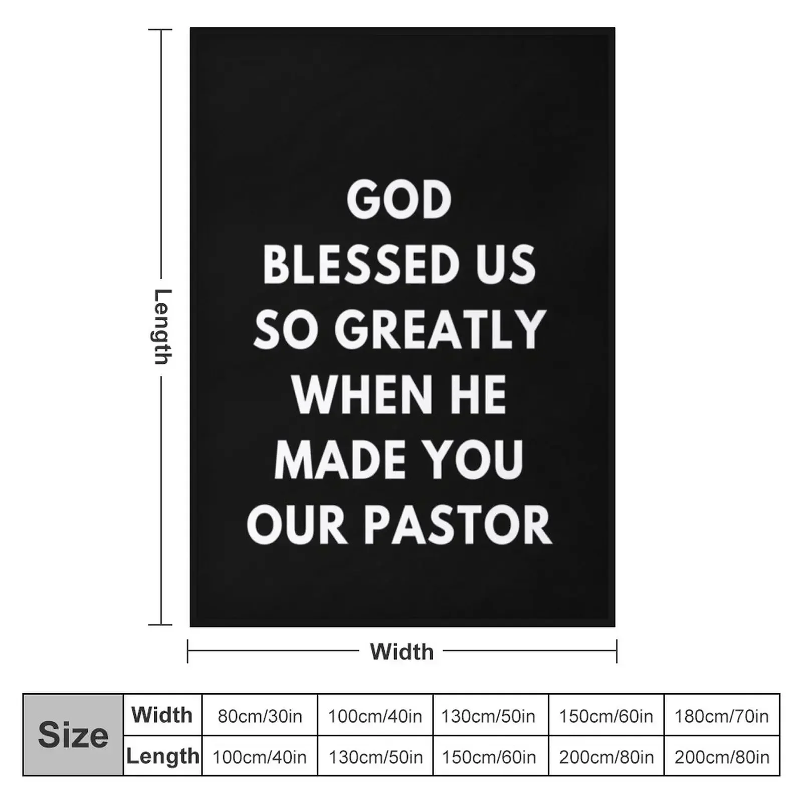 Pastor Appreciation Throw Blanket Thermal Shaggy Moving Blankets