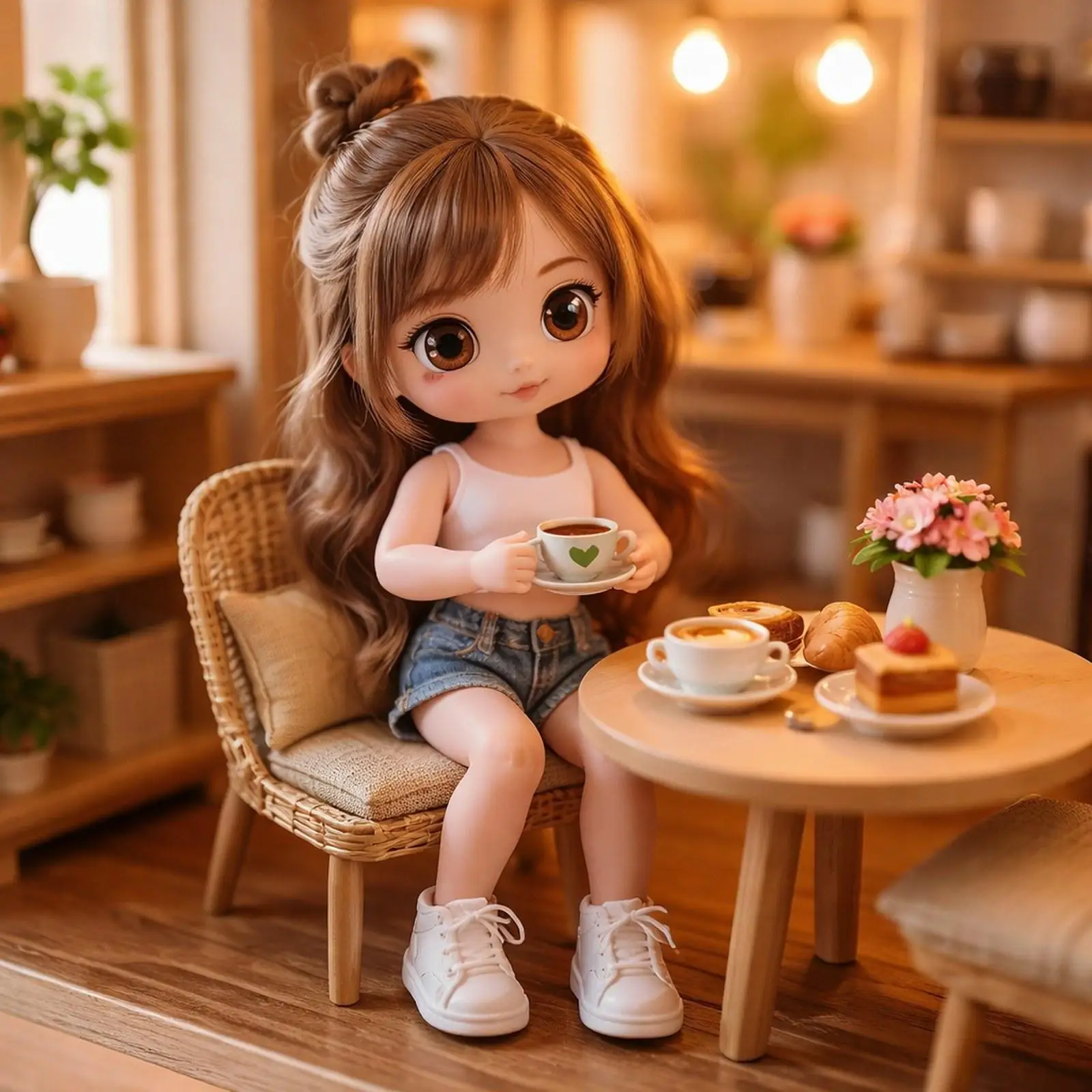 

1/12 Scale Doll Accessories Denim Shorts Comfortable Outfit for Collectible Action Figures