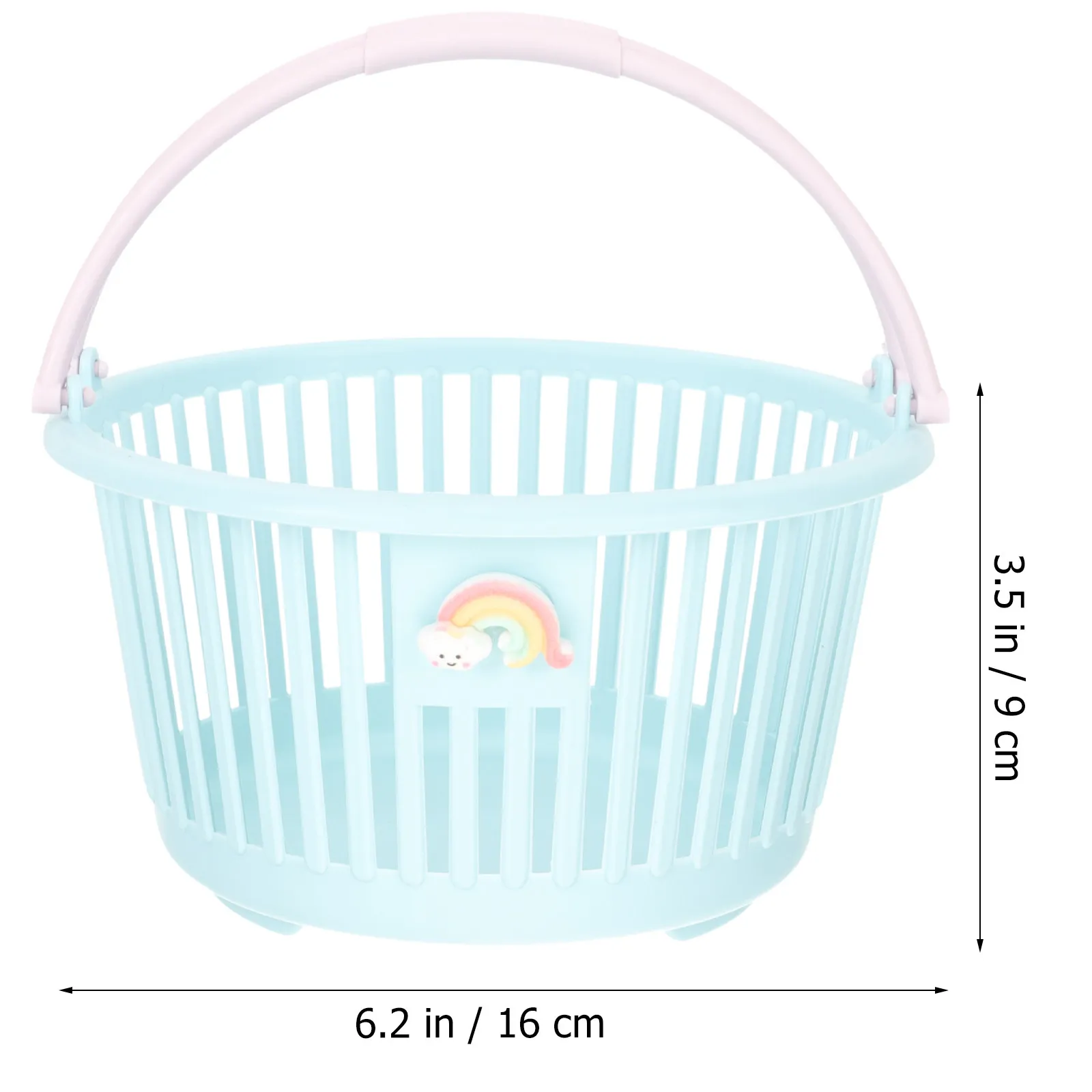 2Pcs Sleek White Plastic Storage Basket Space Saving Desktop Decorative Organizer for Bathroom Kitchen Bedroom Study