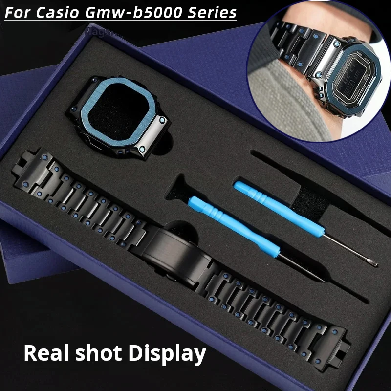 �y�Z�[�����z�V�����u���[�ő̃X�e�����X�|�x�[���P�[�X�J�V�I G-shock GMW-B5000 GM-B2100 GMB2100 GMC-B2100 ���v�o���h�X�e�����X�|�X�g���b�v