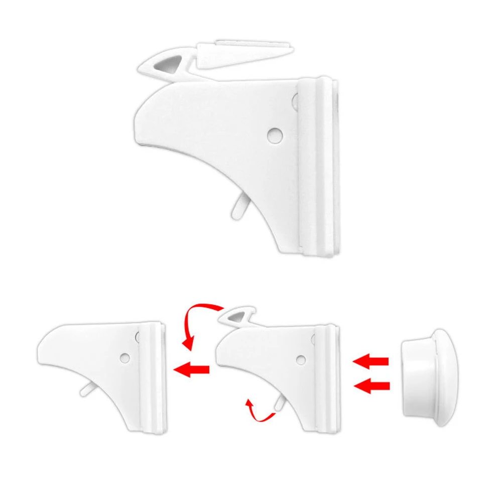 

4 Pcs Magnetic Safety Lock for Furniture Cabinet Baby Closet Child Security Install Protect Dangerous