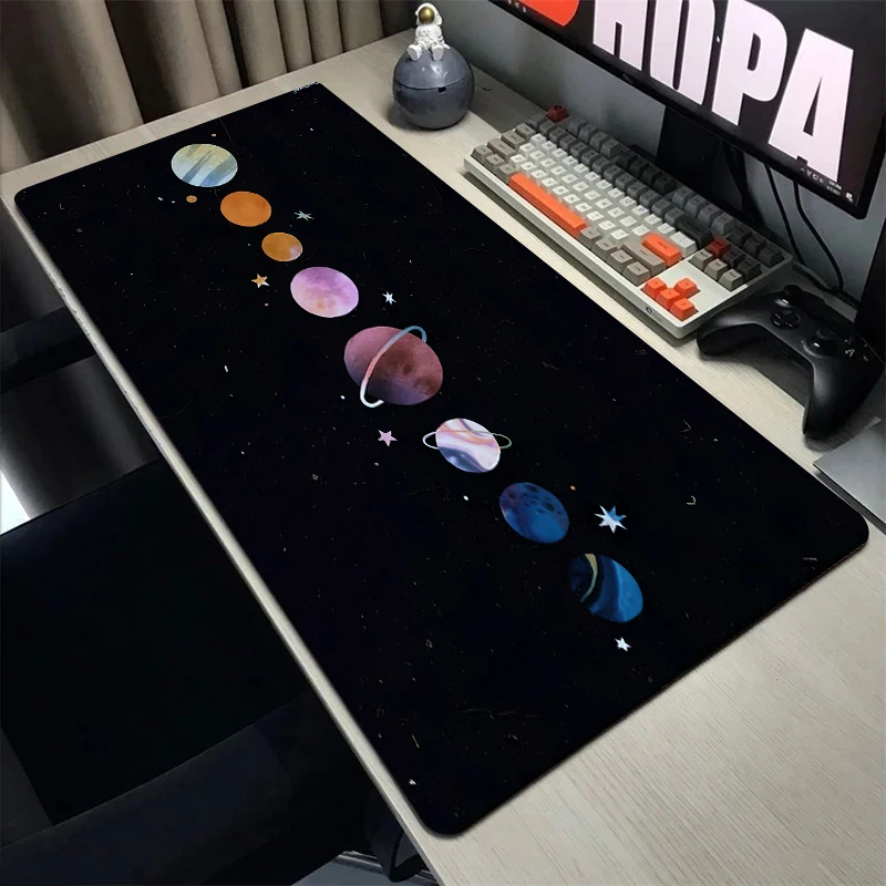 Anime Planet Mouse Pad Cute Office Accessories Notebook Pc Gaming Mousepad 900x400 Extended Pad Table Cushion Writing Desk Mat