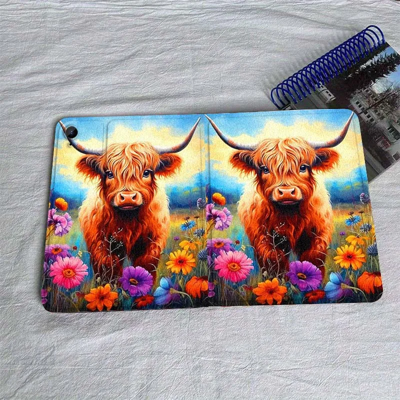 

Anime cartoon cow Tablet Case For Samsung Galaxy Tab A A7 A8 A9 A11 S6 S11 Lite Plus 10.1 10.4 10.5 Inch