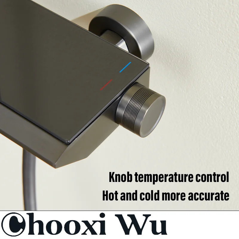 CHOOXIWU-Four-function bathroom shower set, multi-function handheld shower, all-copper valve core