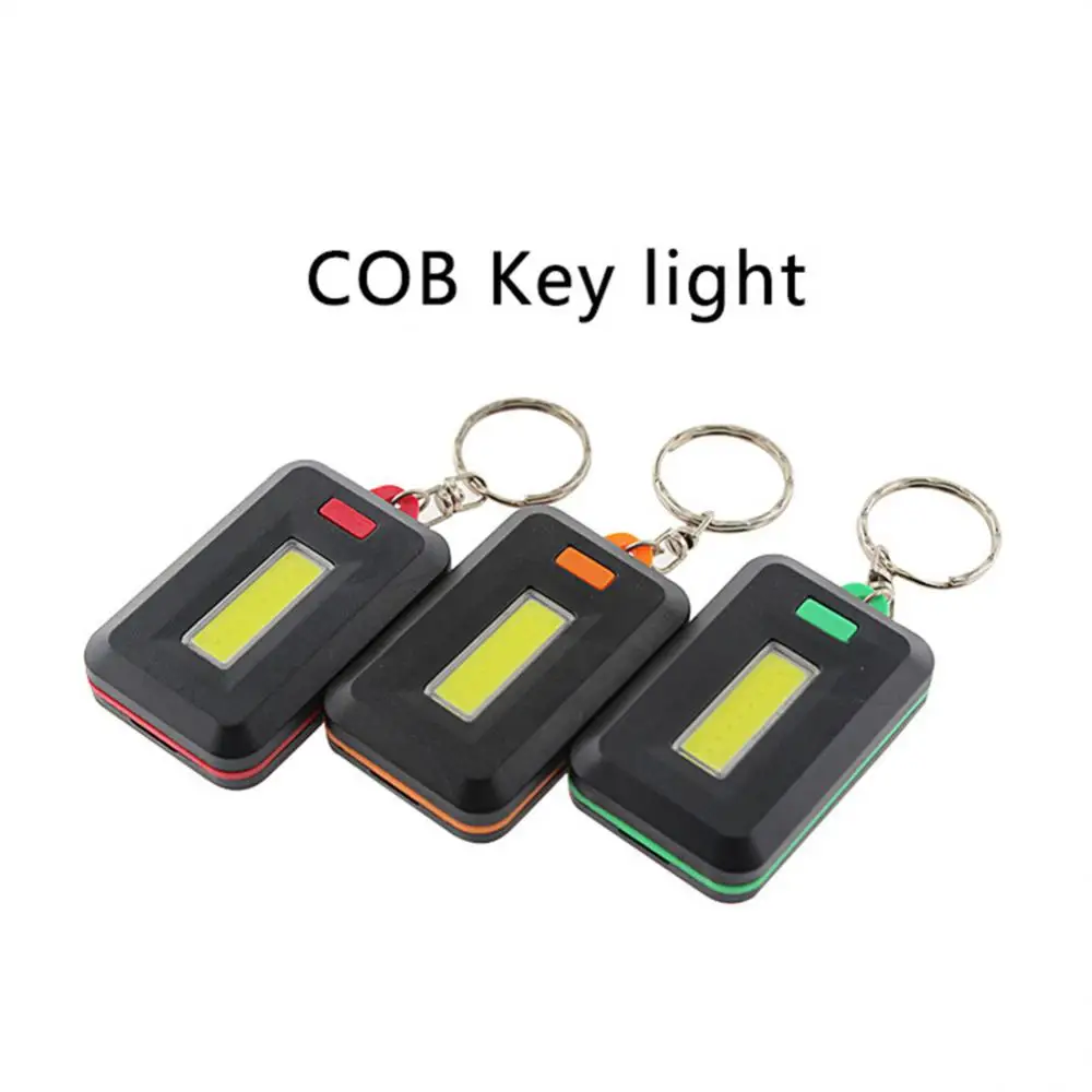 Key Chain For Camping Hiking Fishing Mini Camping Supplies Key Flashlight With Carabiner Outdoor Tools Mini Lamp Portable