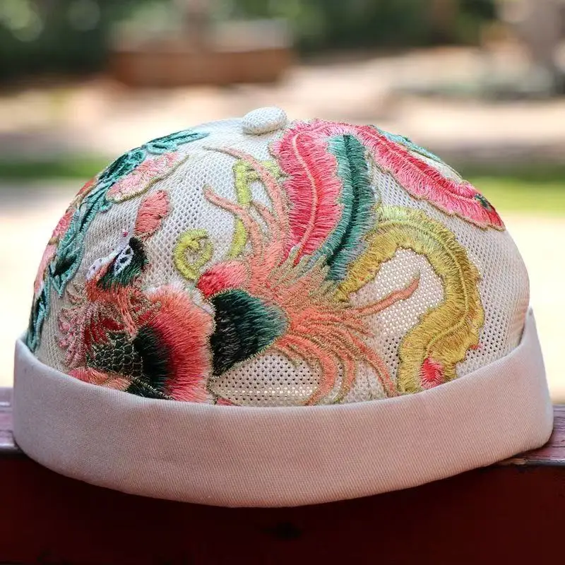 شحن مجاني قبعات إسلامية للنساء النمط الصيني الكروشيه اليابان قبعة كوفي حجاب إسلامي كوريا اليهودية 0976 #5