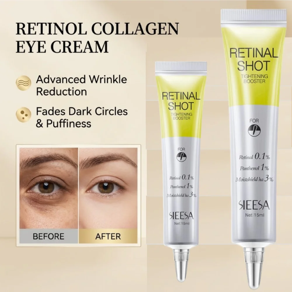 Retinol Cream for Face, Eye & Neck | Collagen Boost Anti-Aging Eye Cream | Instant Wrinkle Remover & Dark Circles Firming Treatm
