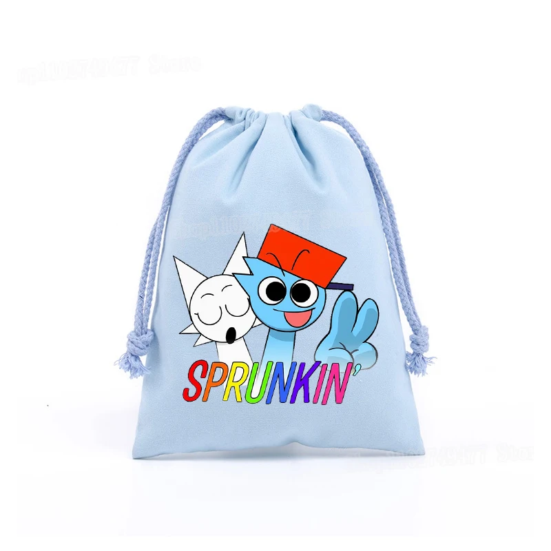 Cartoon Spronki drawstring bag Incrediblebox bundle pocket large capacity jewelry storage holiday candy children's gifts bags