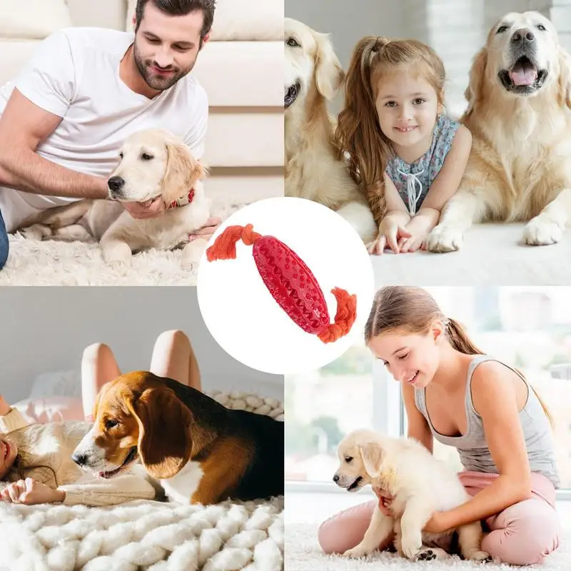 Pet Interactive Chew Toy Double-Sided Sawtooth Dog Toy For Healthy Teeth Food Dispenser Toy With Knotted