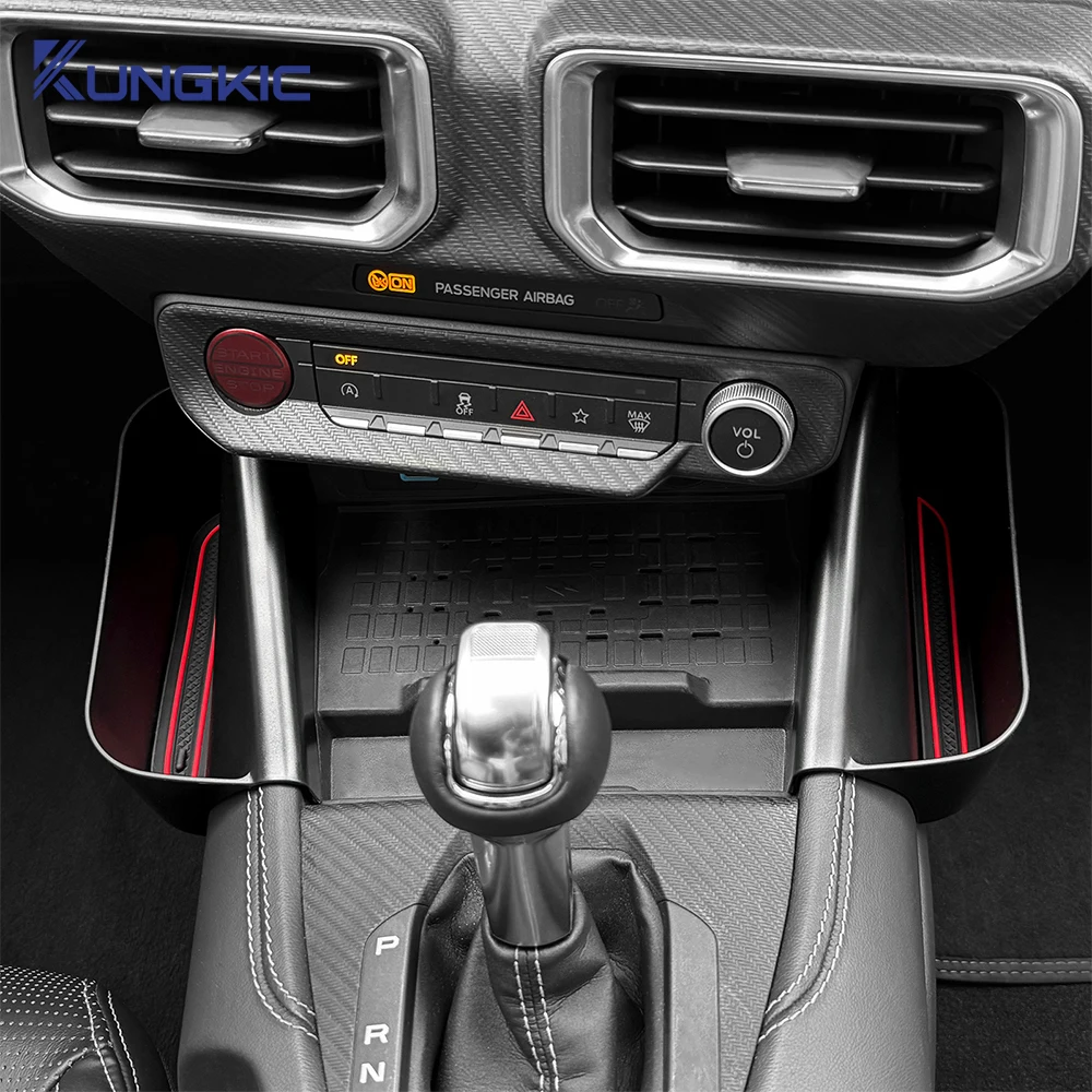 Car Gear Shift Storage Box For Ford Mustang Dark Horse EcoBoost GT S650 2024 2025 2026 Organizer Stowing Tidying Accessories