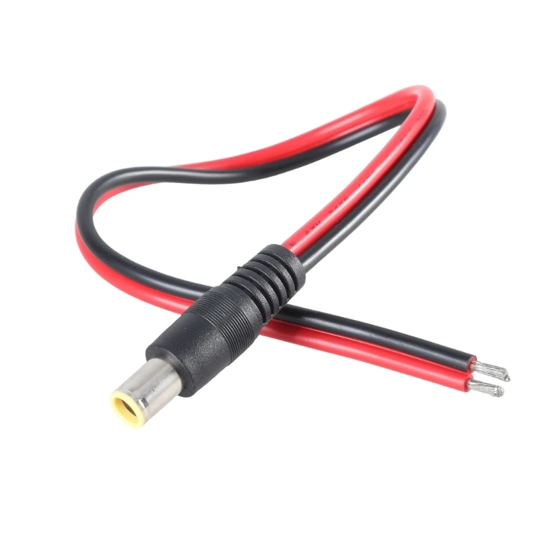 DC7909 Power Pigtails Cable 8mm Male/Female Plug to Bare Wire Open End Repair Cable 14AWG Barrels Power Wire Supply