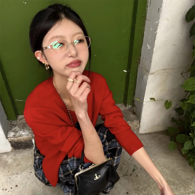DDDLONG Round β Titanium Glasses Prescription Eyeglasses Frame For Men Women Optical Lens Can Replaceable Eyewear D691