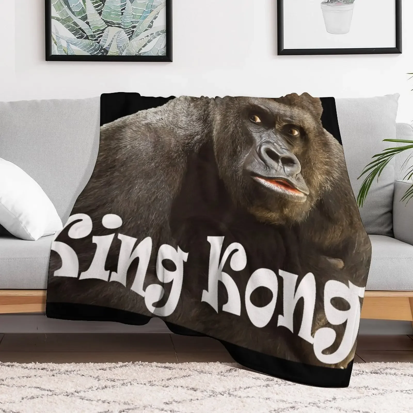 King Kong - king kong old movies Throw Blanket Plush Heavy Blankets