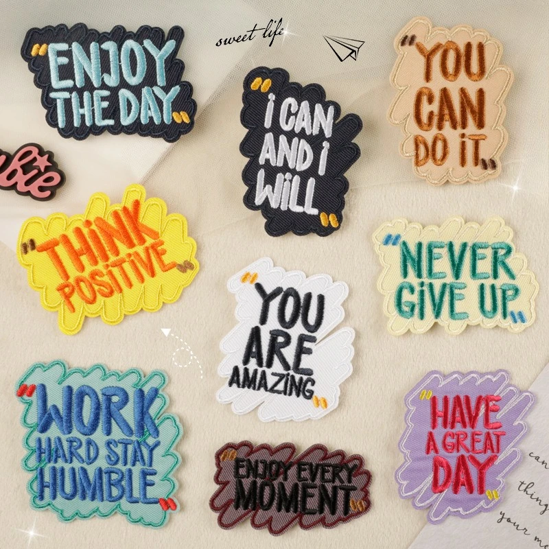 New Fashion Shoes, Hats, Bags, Accessories, Original Cartoon English Alphabet Back Adhesive Patch DIY Accessories