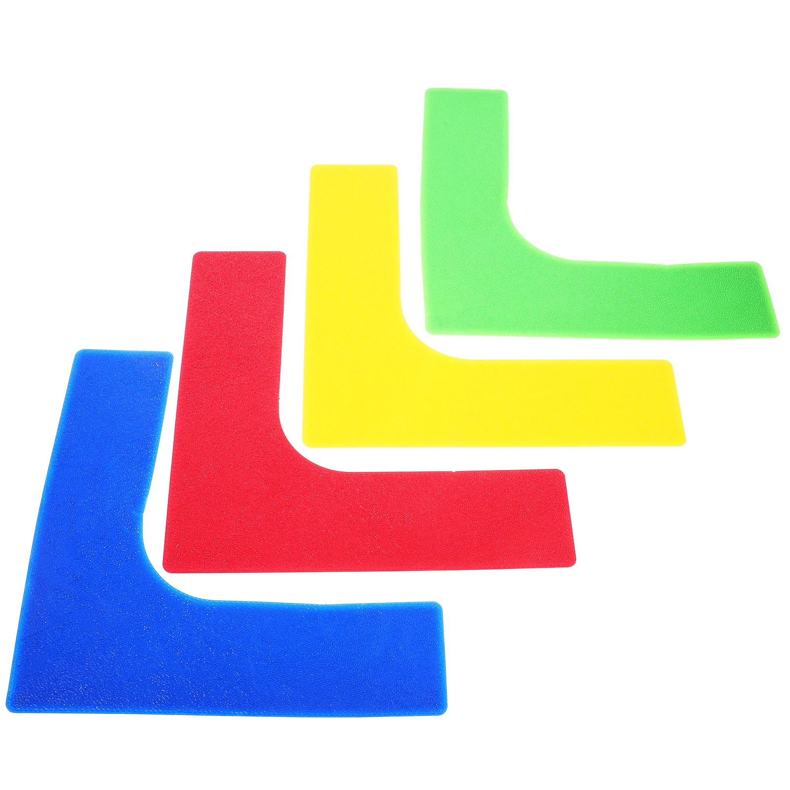 

4pcs Landmark Agility Training Markers Marker Pads Floor Training Markers Right Angle Sports Exercise PVC