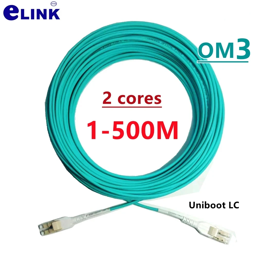 

OM3 Uniboot-LC Armored 2 cores optical Patch Cord 1-500M MM 120m 100m 50m 150m 200m 2C ftth jumper 2 fibers LC-LC multimode