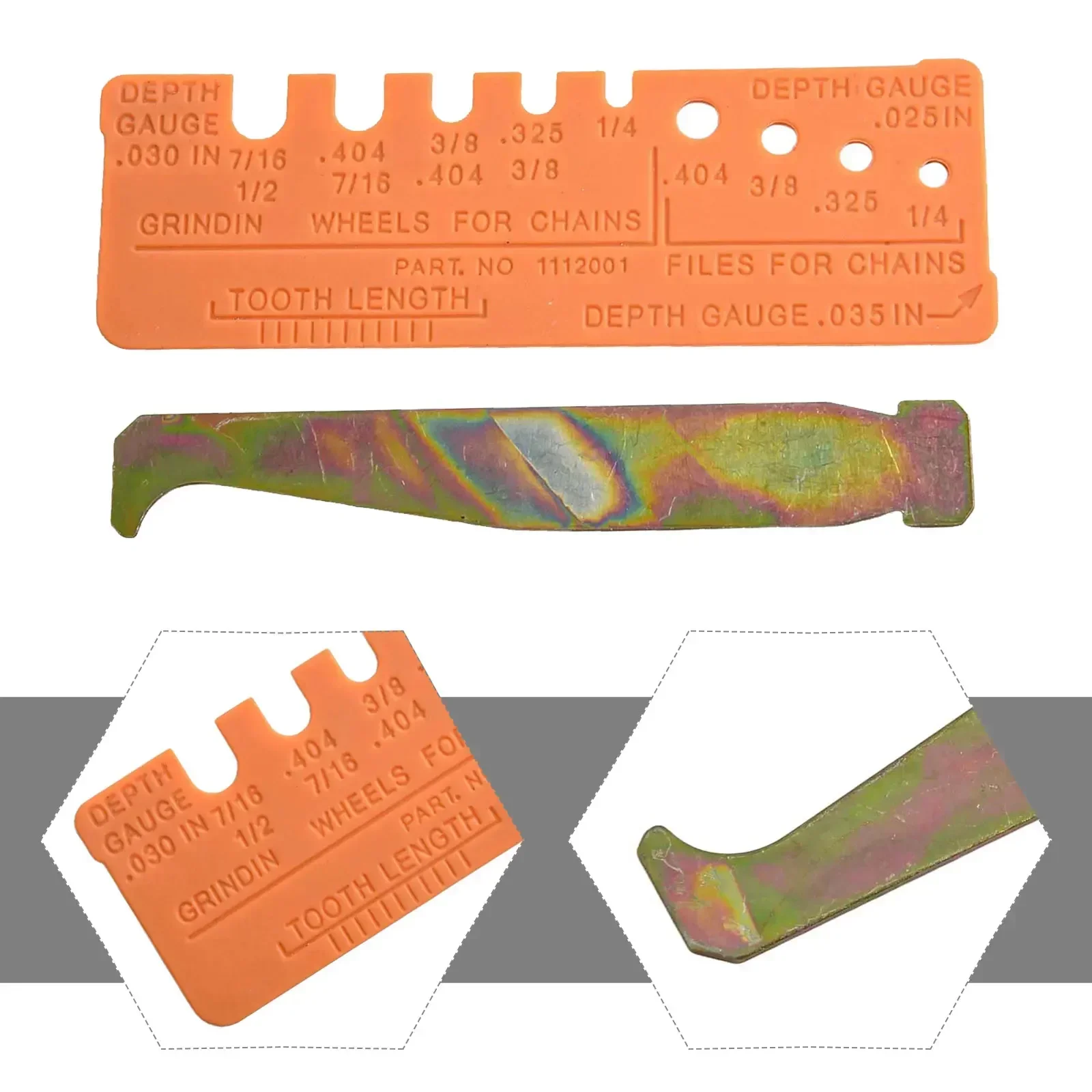 Upgrade Your Woodcutting Experience With 2Pcs Set General Chainsaw Chain Tool Bar Groove Cleaner & QuickCheck Gauge