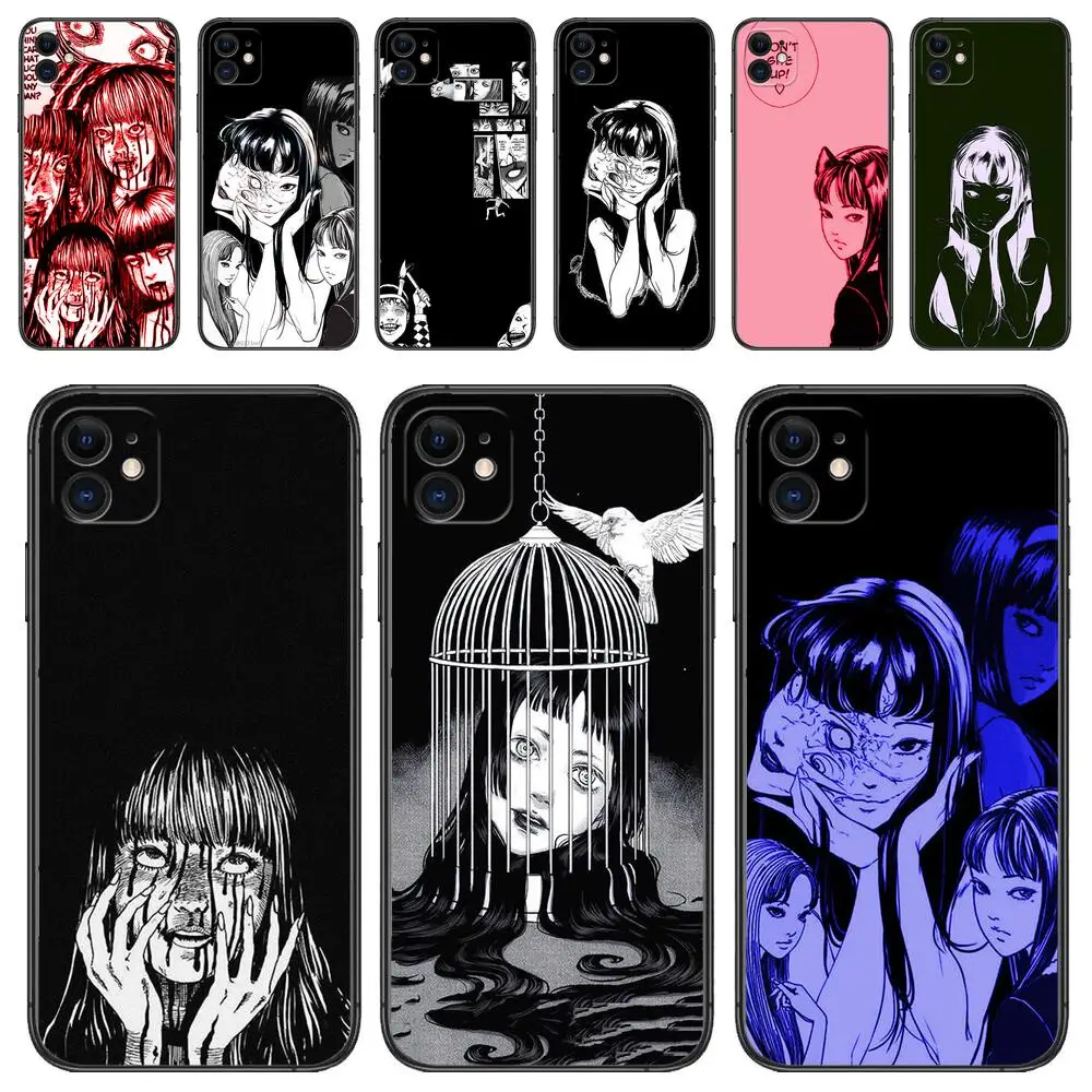 Japanese horror comic Tomie phone Case For IPhone 13 12 11 Pro Max Mini SE XR X XS  Max 8Plus 7plus 6 6S  Junji Ito phone Case