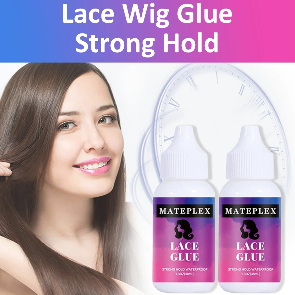 38ml Front Lace Wig Glue Waterproof Extra Hold Lace Glue Remover for Wigs Wig Accessories Private Label for Closure Toupee