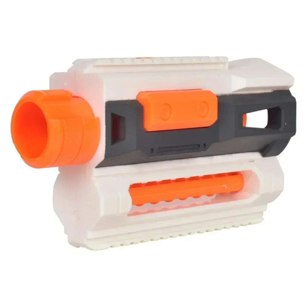 B1 Pcs Modified Part Front Tube Decoration With Upper And Lower Guide Rail For Elite Series Orange Grey For Toy Gun Mod
