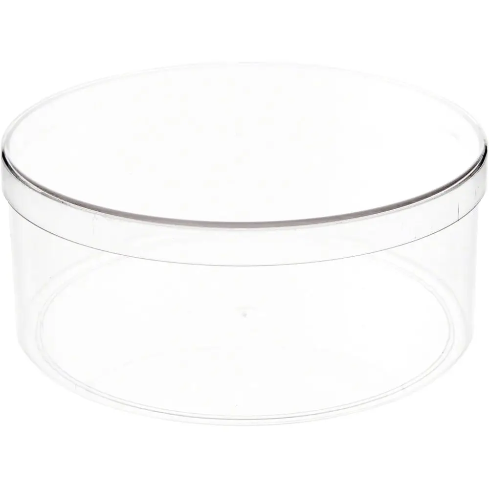 

12-Pack 6 Wide x 2.5 High Clear Round Plastic Storage Containers