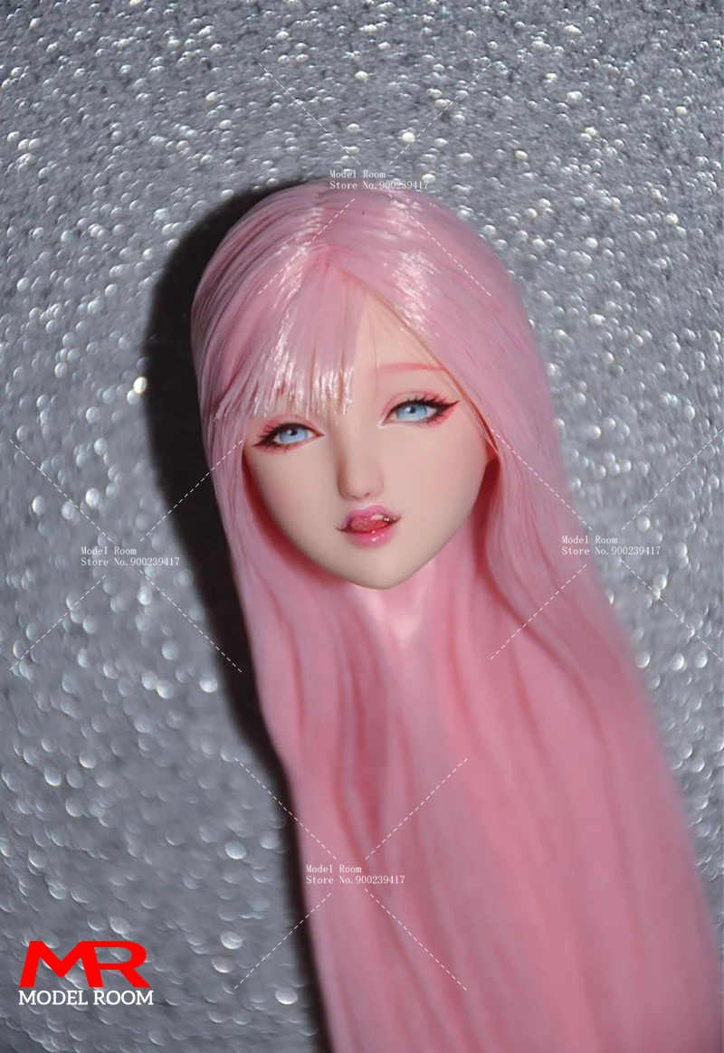 Customized 1/6 Anime Girl ZERO TWO Head Sculpt Carving Model Fit 12'' OB27 PH JIAOU LD UD Doll Soldier Action Figure Body